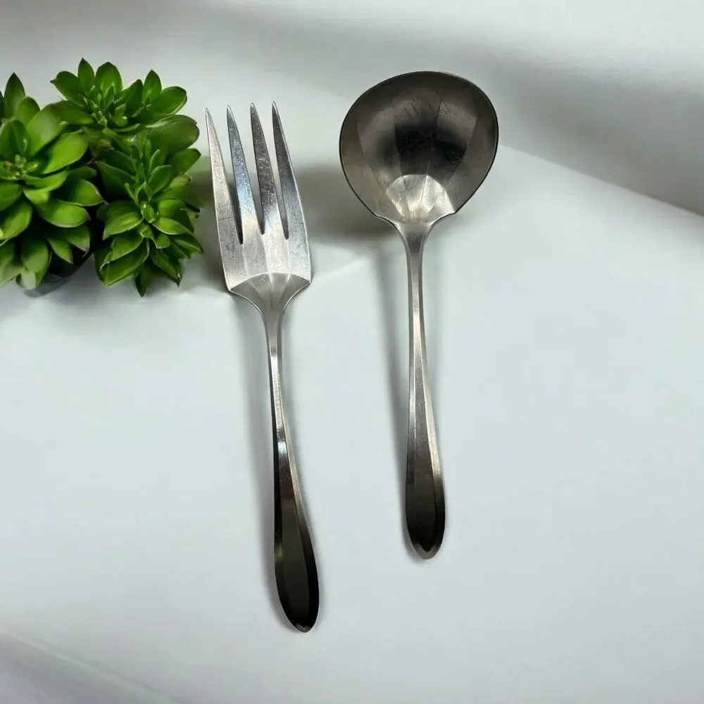 VTG 1930s ART DECO COMMUNITY PLATE BY OENIDA SILVERWARE SERVING SET UNIQUE